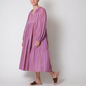 Matta Purple Stripe Jaya Riviera Maxi Dress In Lupine M